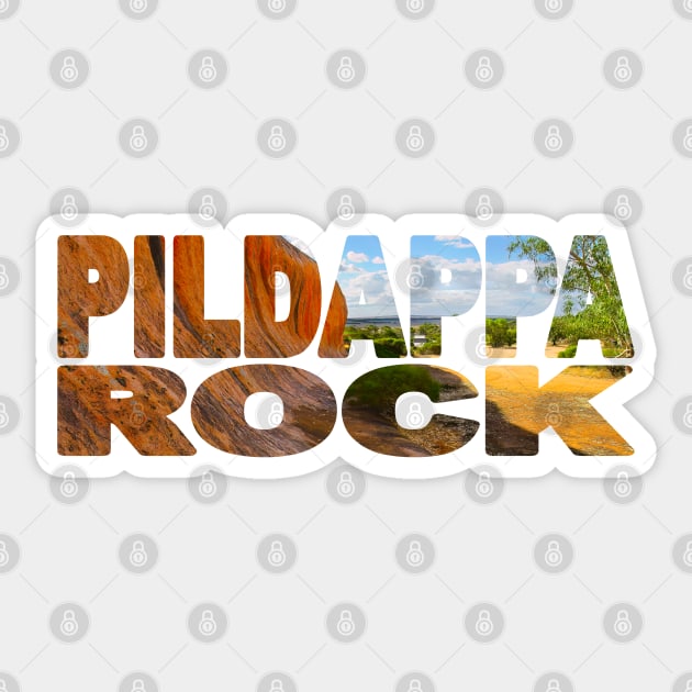 PILDAPPA ROCK - South Australia Campground Sticker by TouristMerch